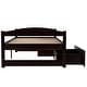 preview thumbnail 27 of 25, Twin Size Platform Bed with Two Drawers - Space-Saving Design, High-Quality Pine Wood