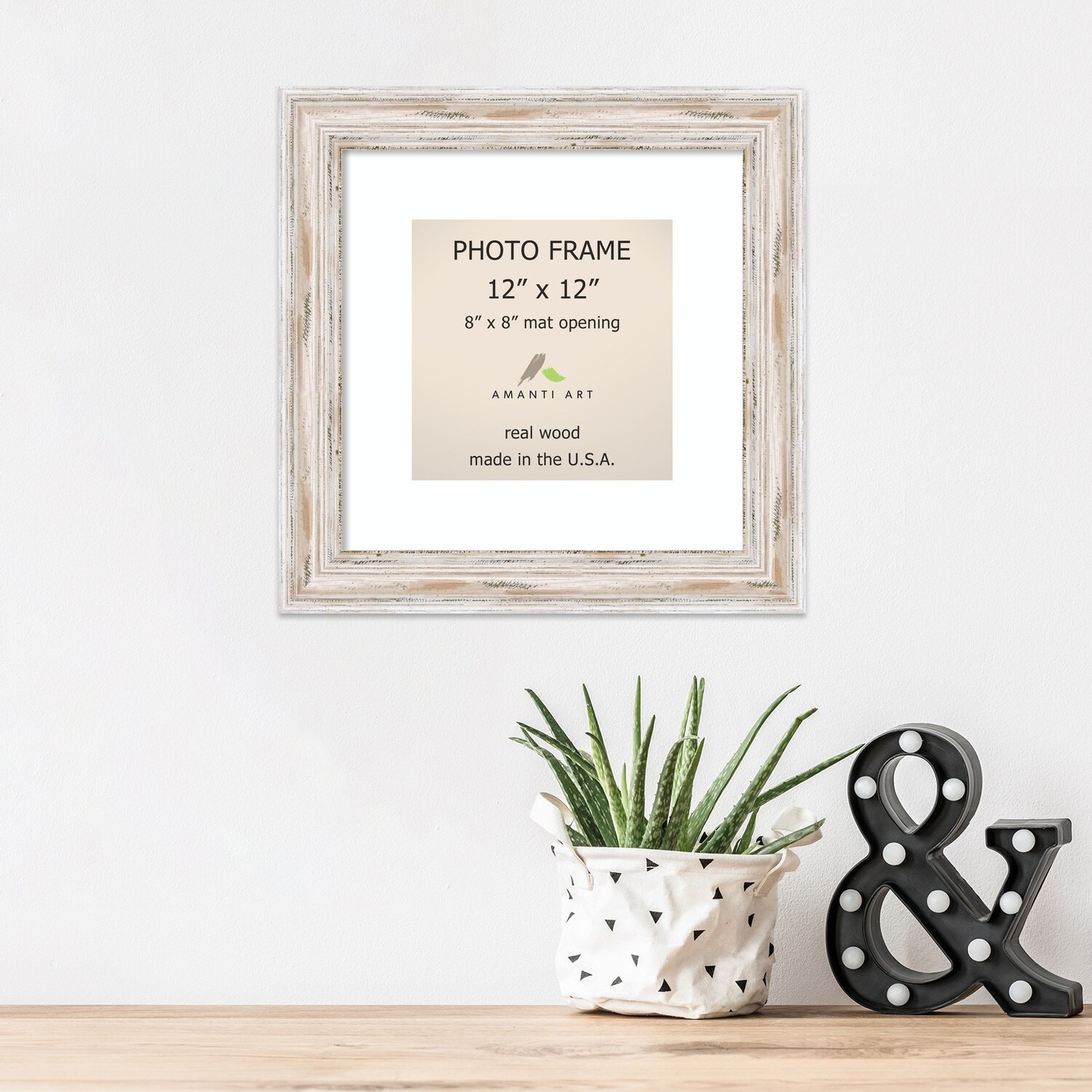 8x8 Frame with Mat - Silver 11x11 Frame Wood Made to Display Print or  Poster Measuring 8 x 8 Inches with White Photo Mat - On Sale - Bed Bath &  Beyond - 38480224