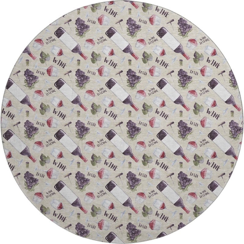 Premium Washable Super Soft Wine Not Mayfield Rug