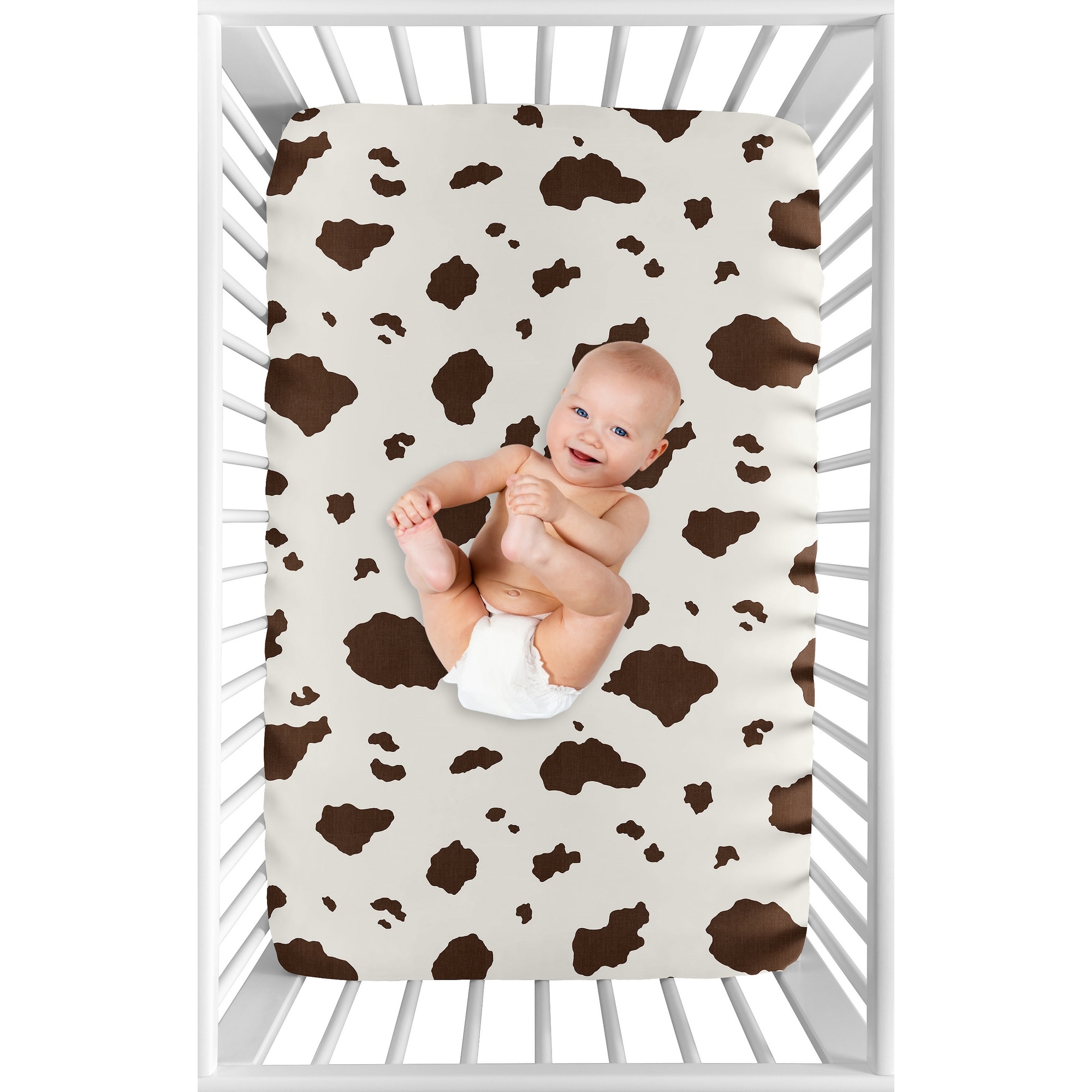 Sweet Jojo Designs Animals Mini Fitted Crib Sheet
