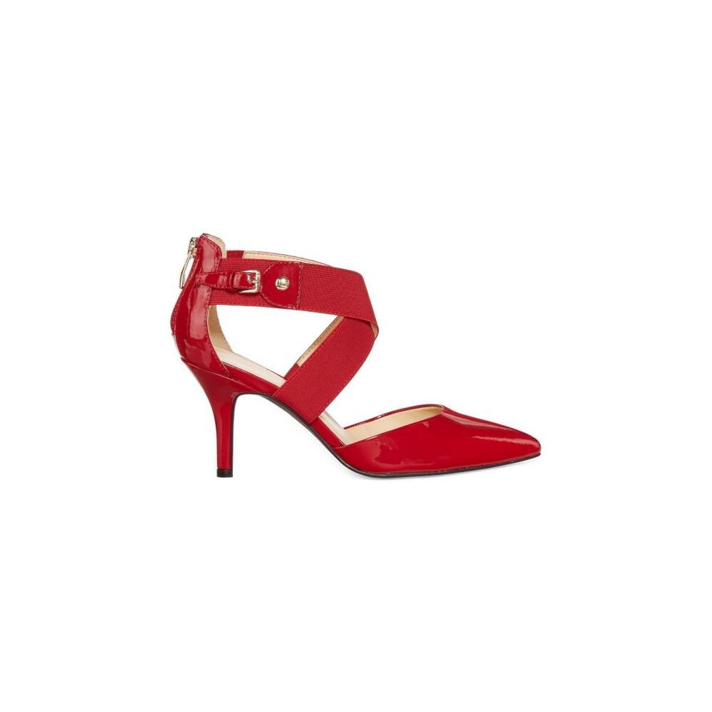 liz claiborne womens keegan pumps elastic pointed toe stiletto heel