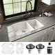 preview thumbnail 2 of 63, Karran Undermount Quartz 33 in. Double Bowl 60/40 Kitchen Sink with Bottom Grids and Strainers