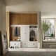 preview thumbnail 4 of 48, Combo Entryway Hall Trees Storage Bench Closet Organizer Clothes Rack