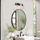 preview thumbnail 6 of 10, Modern Black Farmhouse 3-Light Bathroom Vanity Light Cylinder Glass Wall Sconce - L 22" x W 7.1" x H 9.6"