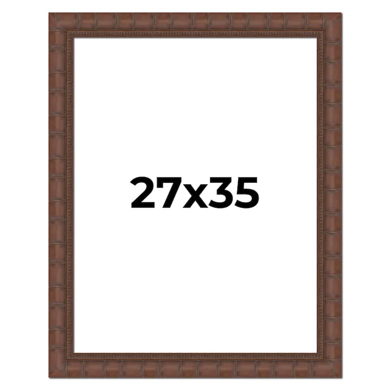 27x35 Frame Pewter Solid Wood Picture Frame Width 1.625 Inches | Interior Frame Depth 0.6875 Inches