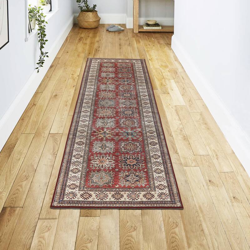 Wyatt & Ash Minot Imagine Washable Printed Chenille Rugs - 2x6 - Red