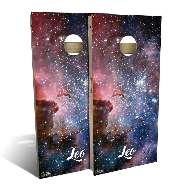LEO Outdoor Cornhole Board Set - Backyard 2x4 - Include Case + Hole Lights
