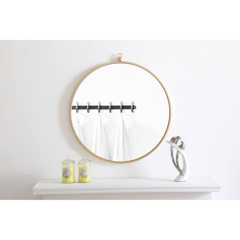 Elegant Lighting Eternity 24" Diameter Circular Metal Framed Wall