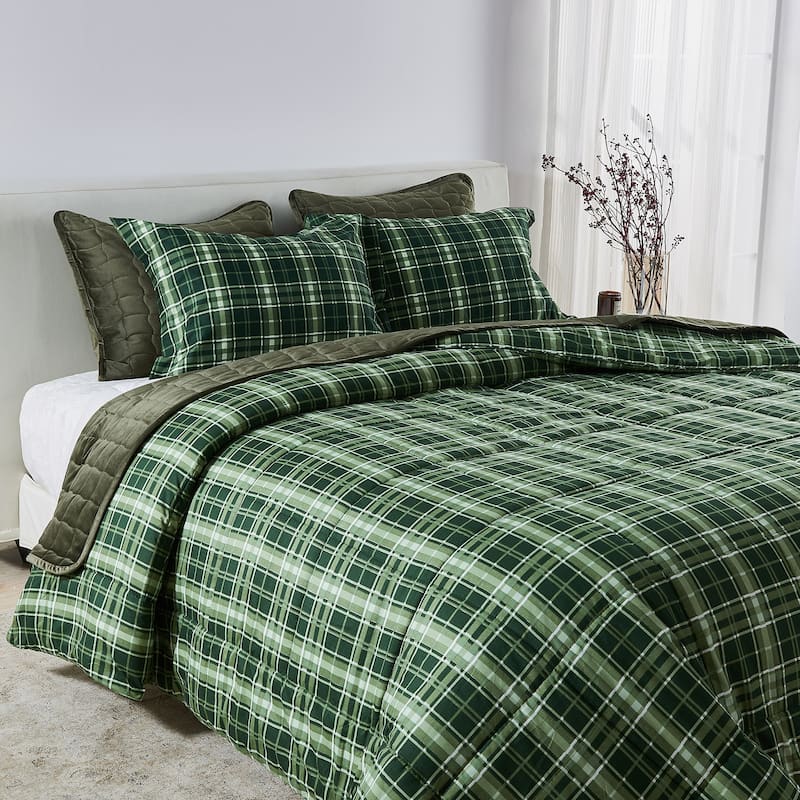 Linery & Co. All-Season Printed Down Alternative Comforter Set