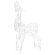preview thumbnail 4 of 8, vidaXL Acrylic Reindeer Family Christmas Decoration 160 LED Cold White - Cold white - 27.2" x 6.7" x 35.4"