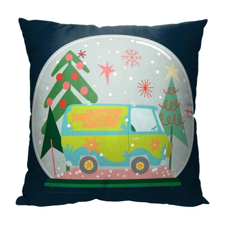Warner Brothers Scooby Doo Mystery Machine Globe 18 Inch Throw Pillow