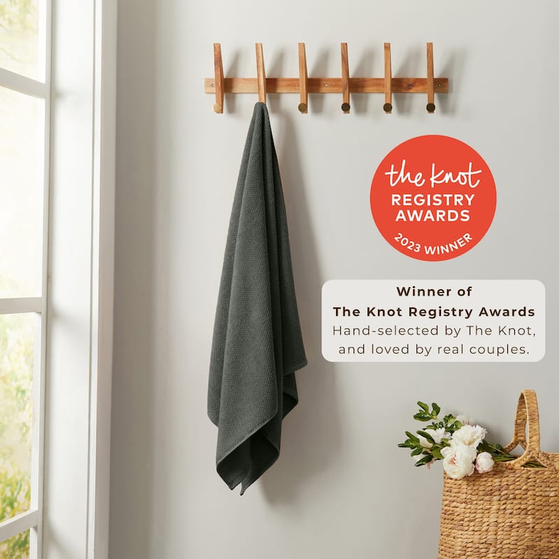 100% Cotton Acacia Collection Ultra Absorbant Popcorn Bath Towels