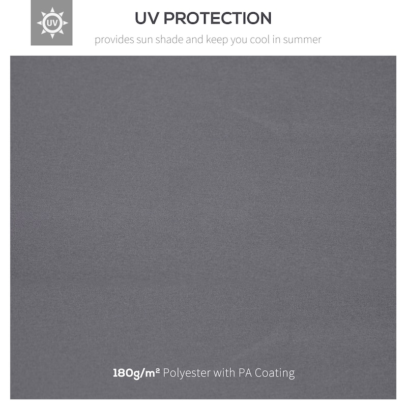 Outsunny Gazebo Replacement Canopy for Model 01 -0153, 2-Tier Top Cover for 9.84' x 9.84' Outdoor Gazebo, Brown (TOP ONLY)