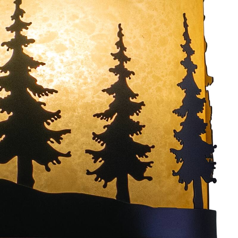 Wall Sconce Bronze Tree Light Indoor Outdoor Flush Mount Sconce - 5