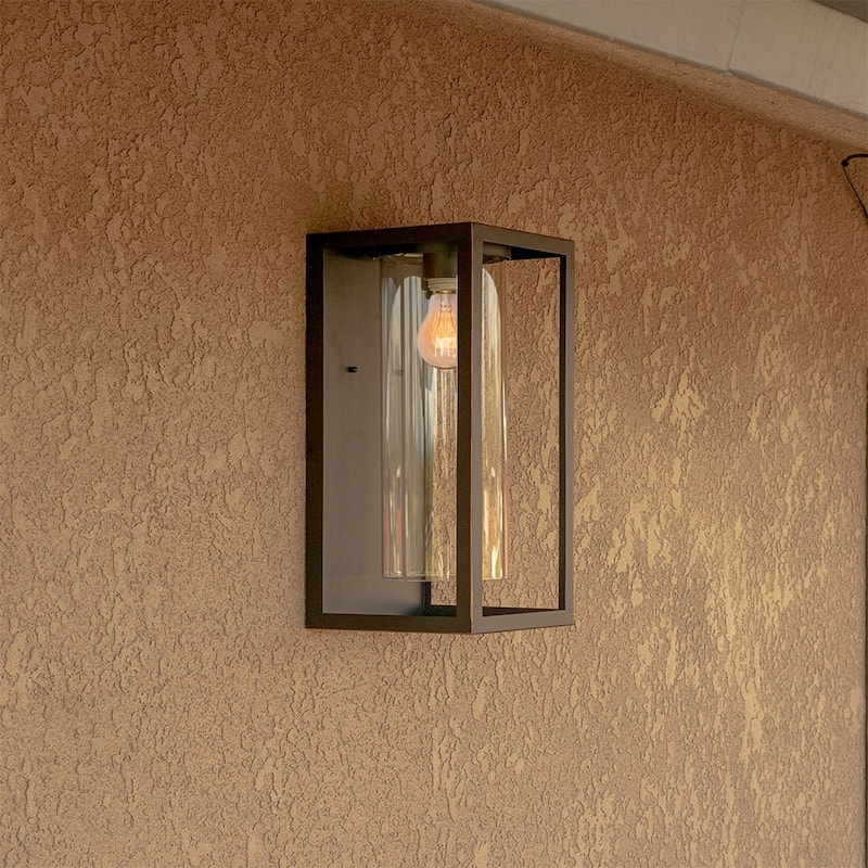 1 Light Outdoor Wall Lantern in Imperial Black