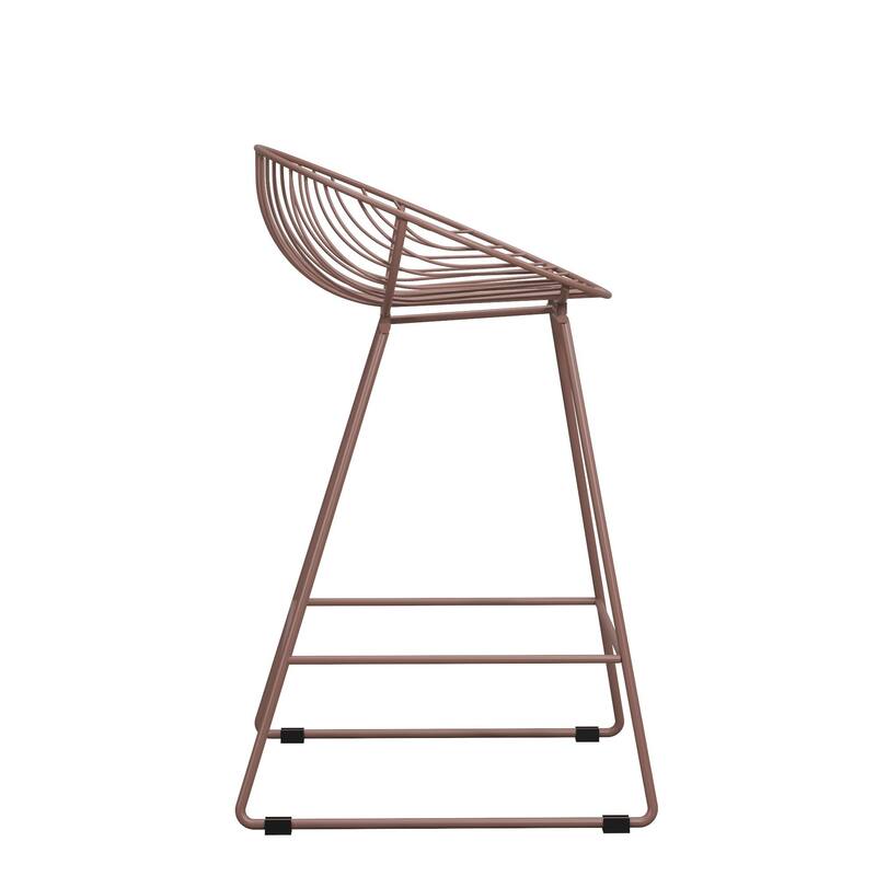 CosmoLiving by Cosmopolitan Ellis 24" Metal Counter Height Bar Stool