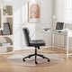 preview thumbnail 14 of 43, Roundhill Bizerte Adjustable Swivel Criss Cross Chair, Wide Seat Office Chair Vanity Chair