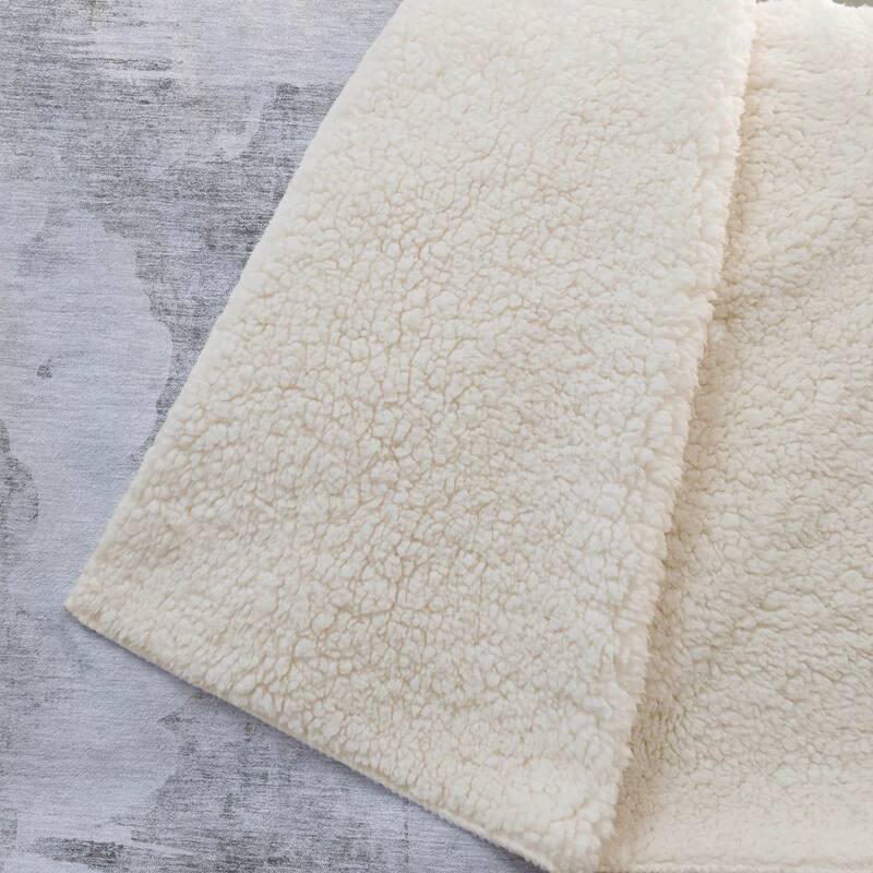 Premium Machine Washable Abstract Modern Sherpa Throw Blanket