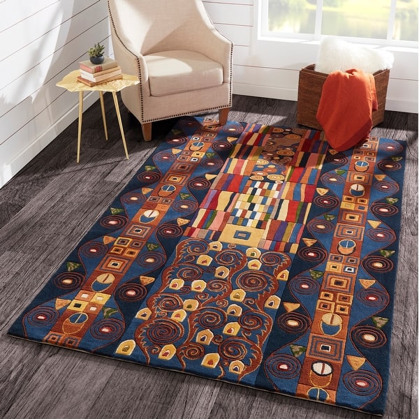 100% Wool Hand Carved & Tufted Contemporary Area Rug 5'3 x 8' Momeni Rugs New Wave Collection Grey 100% Wool Hand Carved & Tufted Contemporary Area Rug 5'3 x 8' Momeni Rugs New Wave Collection Grey
