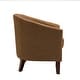 preview thumbnail 84 of 90, Axia Barrel PU Leather Accent Chair with Nailhead Trim