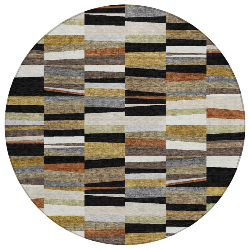 Machine Washable Indoor/ Outdoor Modern Antonito Chantille Rug