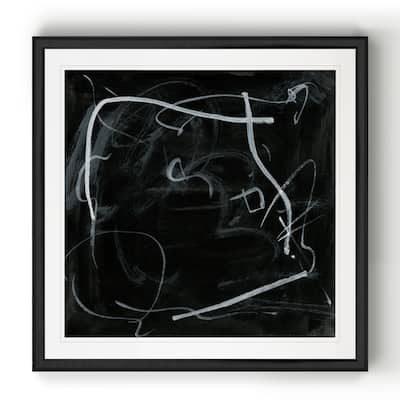 Erase I -Black Framed Print