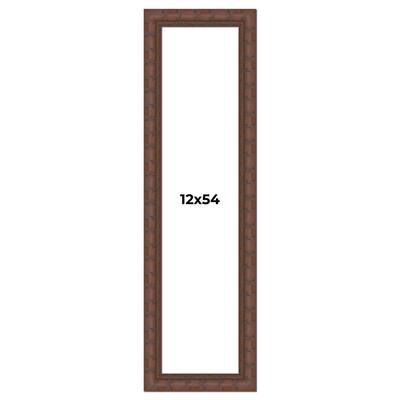 12x54 Frame Pewter Solid Wood Picture Frame Width 1.625 Inches | Interior Frame Depth 0.6875 Inches