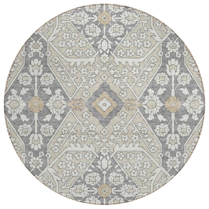 Machine Washable Indoor/ Outdoor Chantille Traditional Rug