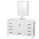 Option White / White Quartz Top / Brushed Chrome Hardware