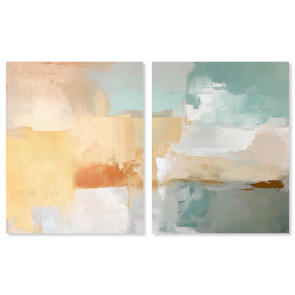 Muted Melody II Canvas Set of 2 by Art Remedy, Gallery Wrapped