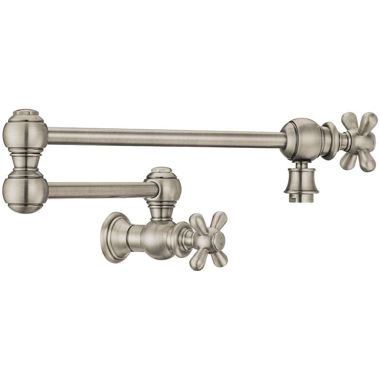 Whitehaus WHKPFCR3-9550-NT Vintage III Plus 1.8 GPM Wall Mounted - Brushed Nickel