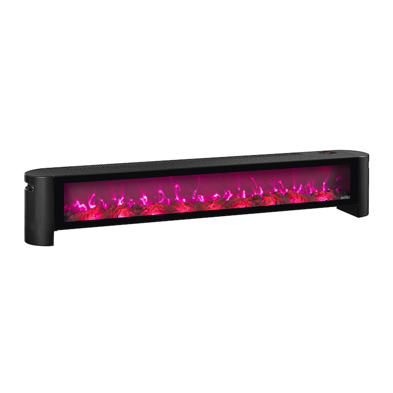 duraflame® Electric Fireplace Baseboard Heater, Black