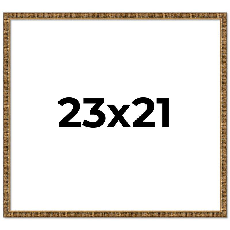 23x21 Frame Gold Kingsley Distressed Solid Wood Picture Frame Width