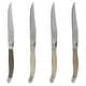 preview thumbnail 1 of 4, French Home Set of 4 Laguiole Neutral Tones Steak Knives
