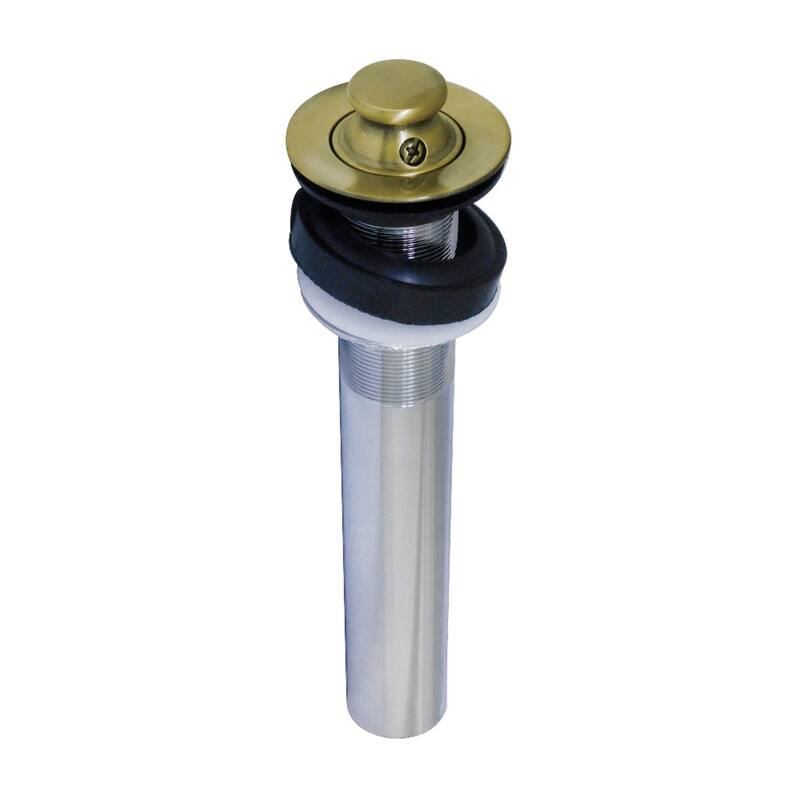 Trimscape Lift and Turn Sink Drain without Overflow - Antique Brass