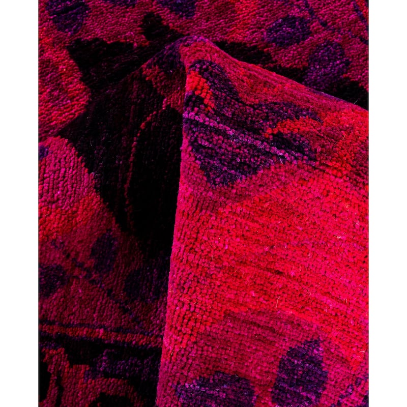 Overdyed One-of-a-Kind Hand-Knotted Area Rug - Multi - 2' 7" x 6' 2"