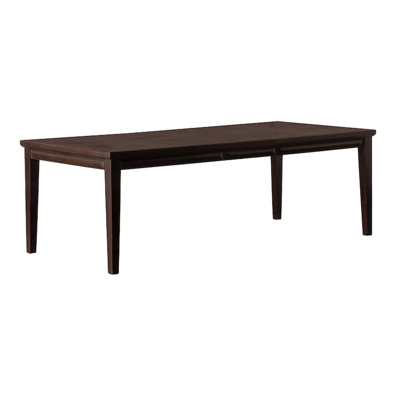 Furniture of America Chase Modern 90-inch Wood Extendable Dining Table with 18-inch Leaf