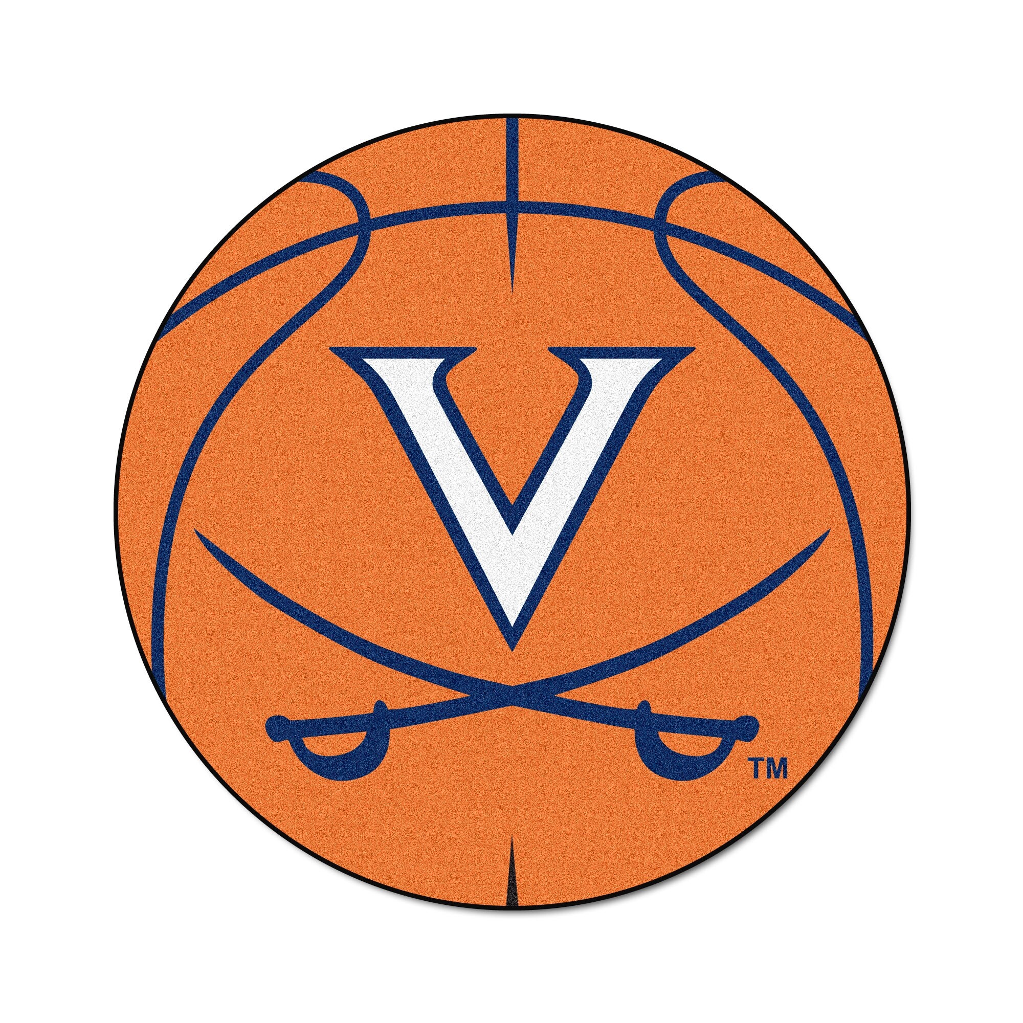 Shop Ncaa University Of Virginia Cavaliers Basketball Shaped Mat