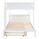 preview thumbnail 14 of 55, Full-over-Full Bunk Bed with Twin size Trundle,Storage and Desk,Space-Efficient Multifunctional Loft Bunk Bed with Storage
