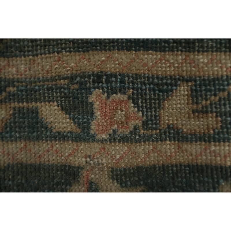 Hand Knotted Oriental 100% Wool Carpet Traditional All-Over Navy Blue & Blues Ziegler Area Rug - 12' 3'' X 10' 10''