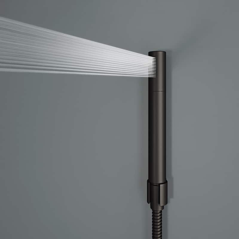VIGO Orchid 39" H x 4" W 2-Jet Retro Shower Panel with Square Shower Head