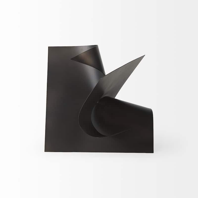 12" Contempo Antiqued Abstract Sculpture - 12"W x 12"D x 12"H