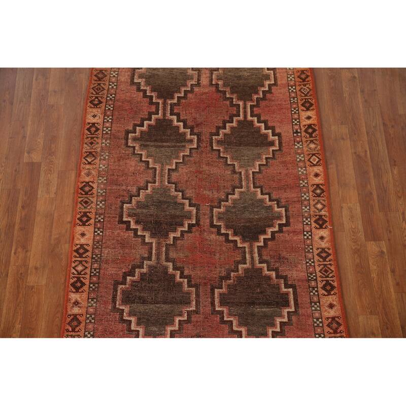 Vegetable Dye Lori Persian Antique Area Rug Handmade Wool Carpet - 3'10"x 6'10"
