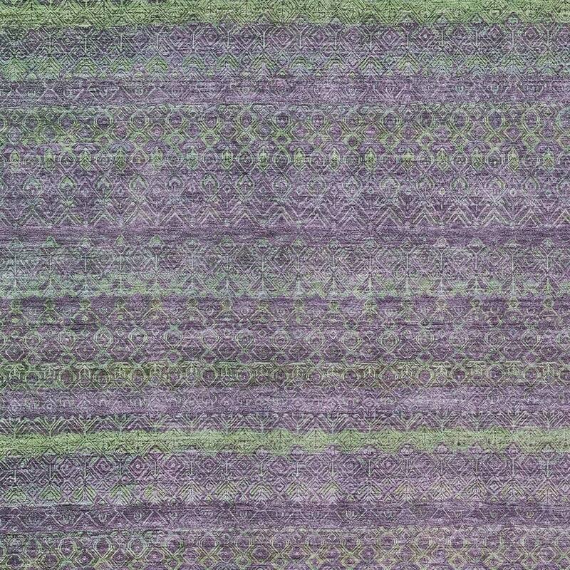 HomeRoots Striped Transitional Rectangle Outdoor Rug