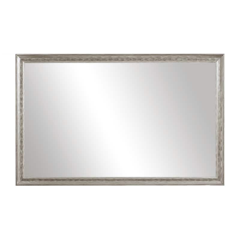 Frame My Mirror Silver Framed Vanity Mirror, Crenshaw Design