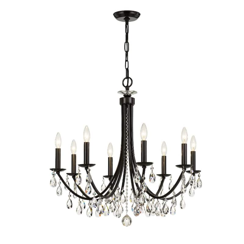Crystorama Lighting Group Bridgehampton 8 Light 28" Wide Crystal