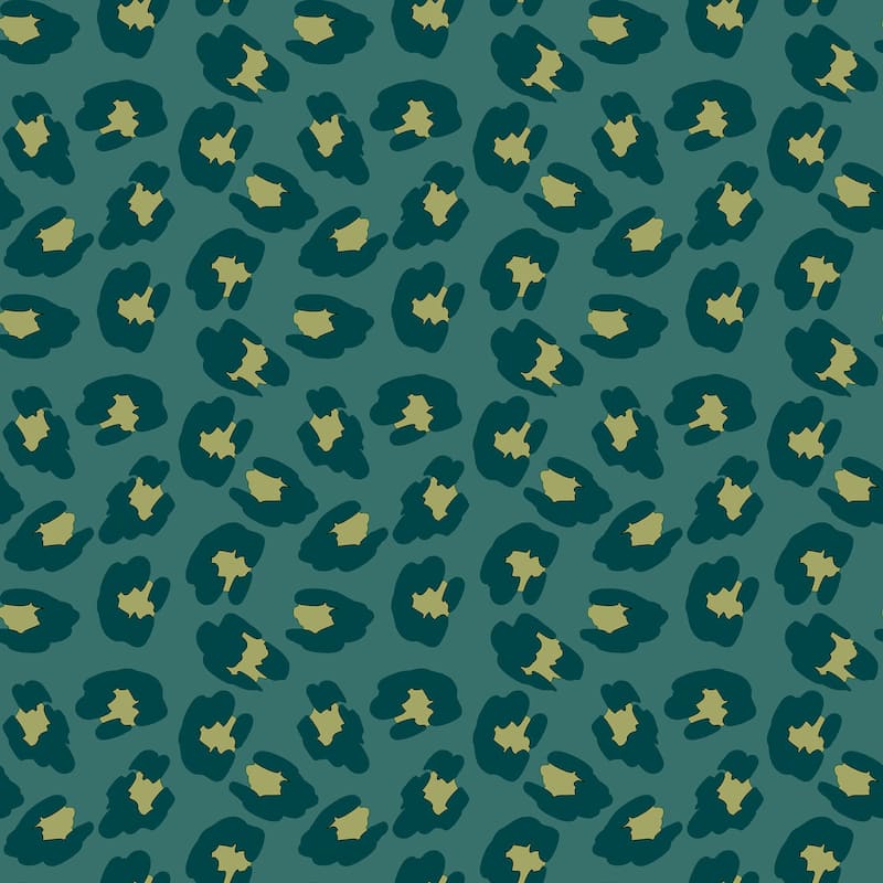 Galerie Wallcoverings Into The Wild Leopard Print Non-woven Metallic Wallpaper Roll