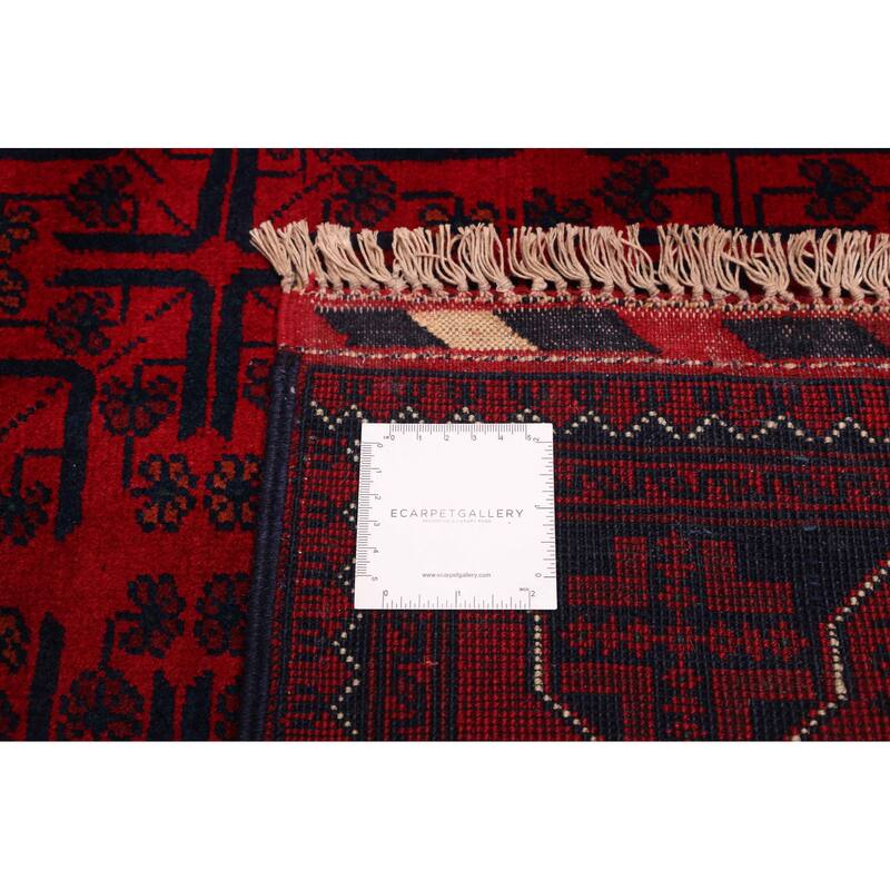 ECARPETGALLERY Hand-knotted Finest Khal Mohammadi Red Wool Rug - 4'2 x 6'7
