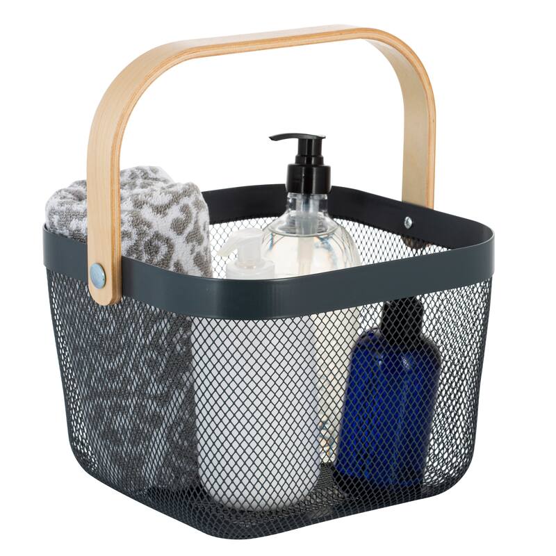 Simplify Mesh Tote with Bamboo Handle