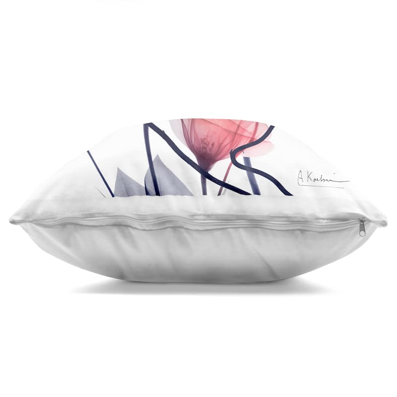 Stupell Pink Chic Budding Flowers Decorative Printed Throw Pillow Design by Albert Koetsier